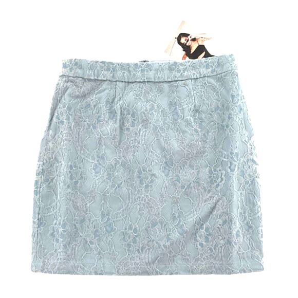 NWT Naked Wardrobe The Statement Mini Skirt Blue Size Small - Picture 2 of 4